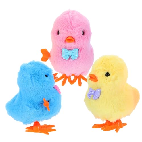 KOMBIUDA 3 Stück Uhrwerk Huhn Aufziehen Wind Hüpfen Küken Springen Partygeschenke -osterkorbfüller Plastik KOMBIUDA 3 Stück Uhrwerk Huhn Aufziehen Wind Hüpfen Küken Springen Partygeschenke -osterkorbfüller Plastik von KOMBIUDA