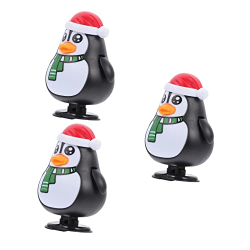 KOMBIUDA Weihnachts-aufziehspielzeug 3er-Set Pinguin-laufspielzeug Weihnachts-aufziehspielzeug Sicheres Glattes Design Für Kinder von KOMBIUDA