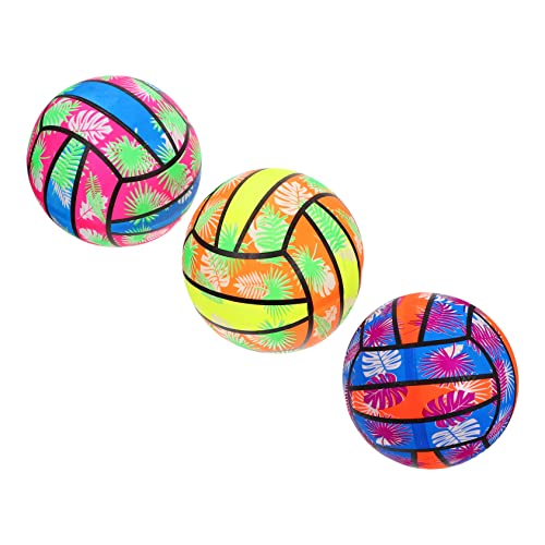 KOMBIUDA 3 Stücke Der Ball Wasservolleyball Pool Basketball Aufblasbarer Volleyball Für Pool Weiche Volleybälle Bad Schwimmbadbälle Schwimmbadfußbälle Bällebad PVC von KOMBIUDA