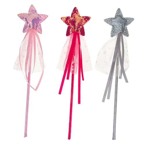 KOMBIUDA 3stücke Glitzernde Zauberstäbe Für Mädchen Funkelnde Feenruten Für Kostümpartys Halloween Rollenspiele Und Bühnenaufführungen von KOMBIUDA