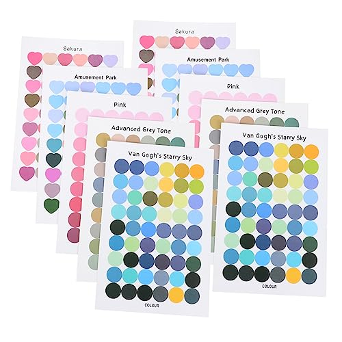 KOMBIUDA 30 Blatt Dekorative Aufkleber Klebeband Telefon Brieftasche Tabs Farbige Umschläge Notizblöcke Siegelaufkleber Basteln Siegelaufkleber Scrapbook Aufkleber DIY Aufkleber von KOMBIUDA