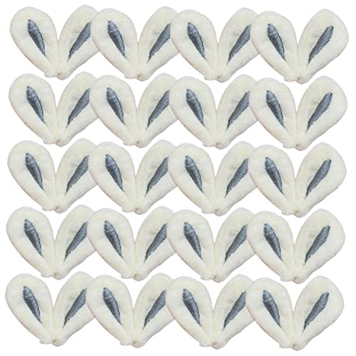 KOMBIUDA 30 Stück Hasen ohren Haarschmuck Ohrenmütze Streifenhörnchen Fell gut Kaninchenohren Haargummi Handgemachte Osterhasenohren Haarspangen Partyhasenohren Hasenohr-Anhänger Stoff Grey KOMBIUDA 30 Stück Hasen ohren Haarschmuck Ohrenmütze Streifenhörnchen Fell gut Kaninchenohren Haargummi Handgemachte Osterhasenohren Haarspangen Partyhasenohren Hasenohr-Anhänger Stoff Grey von KOMBIUDA