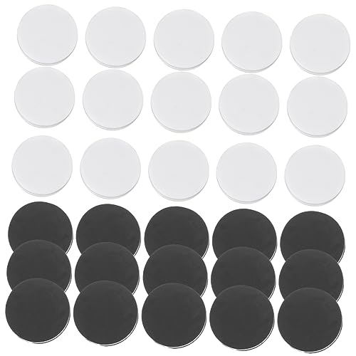 KOMBIUDA 30 Stück Runde Schachfiguren Ersatzteile für Schach und Dame Spiele und Weiß Je Praktische Spielsteine für Brettspiele KOMBIUDA 30 Stück Runde Schachfiguren Ersatzteile für Schach und Dame Spiele und Weiß Je Praktische Spielsteine für Brettspiele von KOMBIUDA