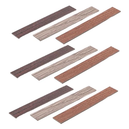KOMBIUDA 30 Stück Teiliges Mini Holzfußboden für Puppenhäuser Realistische Holzmaserung Langlebige Fein Gearbeitete Mini Bodenplatten für Kreative Puppenhausdekoration und Bastelprojekte von KOMBIUDA