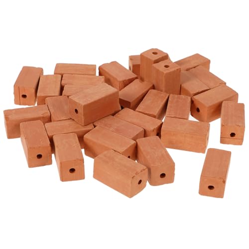KOMBIUDA 30 Stück Teiliges Miniatur Bausteine Realistische Kleine Ziegelsteine Kompakte Einfach Zusammenbaubar für DIY Mini Haus Modelle Sandtisch Dekoration Fördert Eltern Interaktion von KOMBIUDA