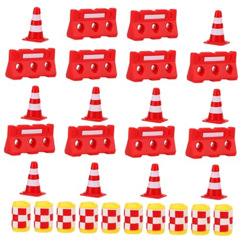 KOMBIUDA Realistisches Verkehrszeichen-Barriere-Spielzeug 30 Stück Mini-verkehrszeichen Verkehrssicherheits-sensibilisierungsset Für Jungen Und Mädchen von KOMBIUDA