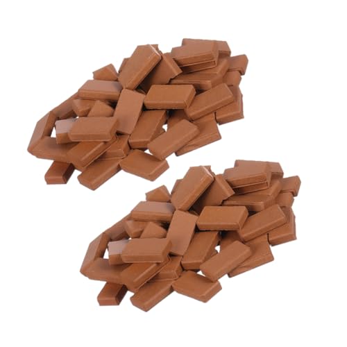 KOMBIUDA 300 Stück Maßstab Realistische Miniaturbausteine für Puppenhaus Garten Dekoration DIY Modellbau Zubehör KOMBIUDA 300 Stück Maßstab Realistische Miniaturbausteine für Puppenhaus Garten Dekoration DIY Modellbau Zubehör von KOMBIUDA