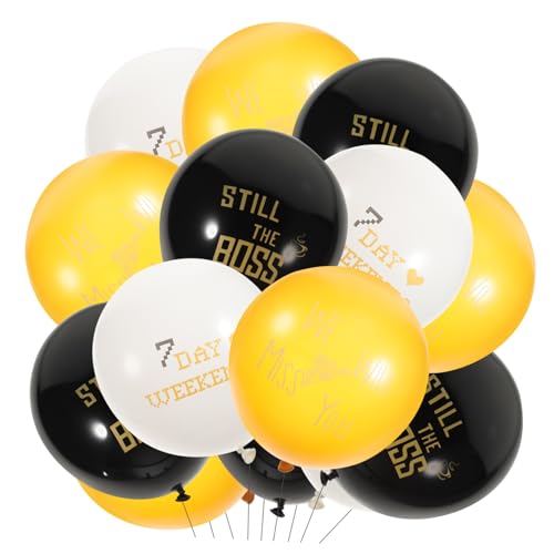KOMBIUDA Lieferungen 30st Ruhestand Dekoration Latexballons Ziehen Sie Die Flagge Emulsion Perfekt Party-Latexballons von KOMBIUDA