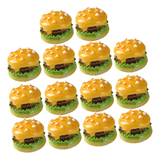 KOMBIUDA 30St Simulationsburger Stuffer Regal-Organizer-Rack Deckel küchendekoration küche Dekoration Spielzeuge Mini-Haarschneidemaschinen Tischdekorationen Lebensmittelmodelle Harz Yellow KOMBIUDA 30St Simulationsburger Stuffer Regal-Organizer-Rack Deckel küchendekoration küche Dekoration Spielzeuge Mini-Haarschneidemaschinen Tischdekorationen Lebensmittelmodelle Harz Yellow von KOMBIUDA