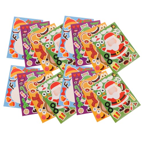 KOMBIUDA 32 Blatt Puzzle-Aufkleber für kinderpuzzle Puzzle Kinderzimmerdekoration wheinachtsgeschenke weihnsgeschenke Kinderspielzeug Kindergeschenk selbstgemachter Aufkleber von KOMBIUDA