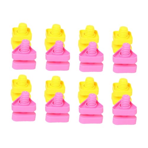 KOMBIUDA 32 Paare Schraubenmutterspielzeug konstruktionsspielzeug für Building Blocks for Shape sorter Toy for Preschool Preparation passendes Puzzle- Plastik KOMBIUDA 32 Paare Schraubenmutterspielzeug konstruktionsspielzeug für Building Blocks for Shape sorter Toy for Preschool Preparation passendes Puzzle- Plastik von KOMBIUDA
