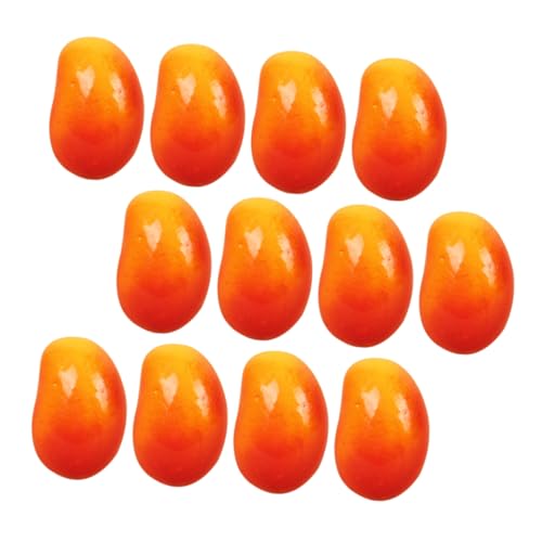 KOMBIUDA 32St Minifrüchte gefälscht Puppenhaus Machen Sie es Mini-Essen Affen-Bananenbaumständer kunstobst künstliche früchte basteln Fruchtmodell Prop Desktop- Schaum Orange von KOMBIUDA