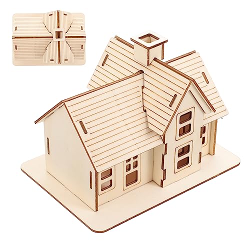 KOMBIUDA 1 Satz Holzhaus Puzzle Zum Zusammenbauen DIY Miniatur Haus Modell 3D Puzzle Aus Holz Zum Basteln Für Erwachsene Hobby KOMBIUDA 1 Satz Holzhaus Puzzle Zum Zusammenbauen DIY Miniatur Haus Modell 3D Puzzle Aus Holz Zum Basteln Für Erwachsene Hobby von KOMBIUDA