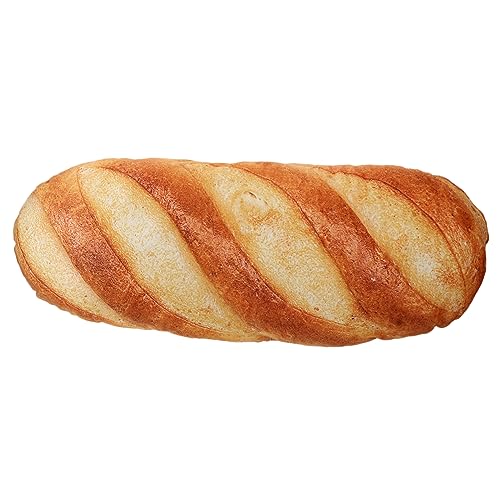 KOMBIUDA 3D-Simulation Snack-butterbrotkissen Werfen Couch Leinen Lendenkisseneinlage Bett Plüsch Fälschung Sofa-brotkissen Kissen Gefülltes Brot Pp Baumwolle Orange von KOMBIUDA