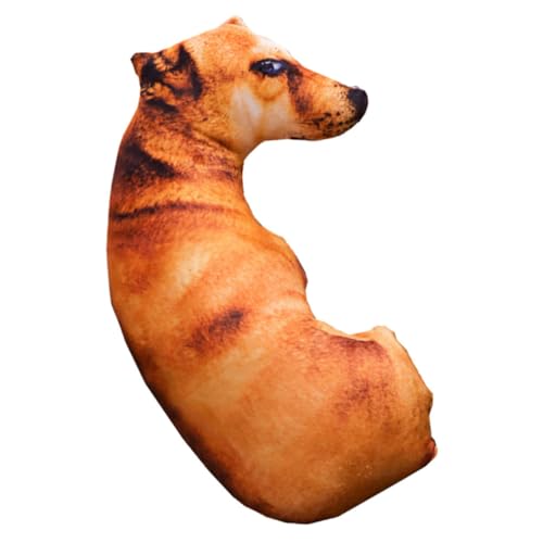 KOMBIUDA Spielzeug Hund An Leine Plüschspielzeug in Hundeform 3D-Kissen Dekokissen Aus Pp-Baumwolle von KOMBIUDA