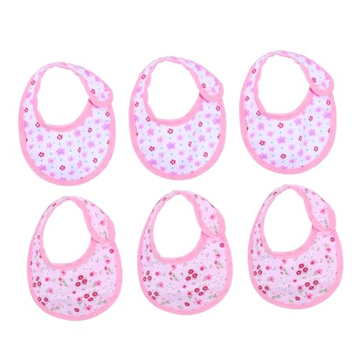 KOMBIUDA 18 Zoll Puppenzubehör-Set 3er-set/6-teilig Lätzchen Für Babypuppen Lustiges Anziehspiel Kleidungszubehör Für Mädchen von KOMBIUDA