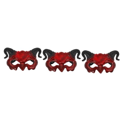 KOMBIUDA 3St Geistermaske halloween party halloween maske mund maske horrormaske maske für halloween Maskerade Masken Dämonenmaske Clown-Maske Skelett Horror-Maske Halloween-Maske Brown KOMBIUDA 3St Geistermaske halloween party halloween maske mund maske horrormaske maske für halloween Maskerade Masken Dämonenmaske Clown-Maske Skelett Horror-Maske Halloween-Maske Brown von KOMBIUDA