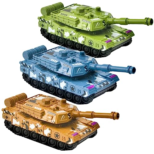 KOMBIUDA Retro-Panzer-skulptur Kunsthandwerk Panzer-Ornament Simulations-Panzer-spielzeugset von KOMBIUDA