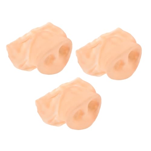 KOMBIUDA 3St Schweinenase Puppenhaus-Essen- -Dekorationen halloween masken halloween zubehör lustige verkleidung Halloween -Maske Cosplay Prop Zubehör Emulsion Beige von KOMBIUDA