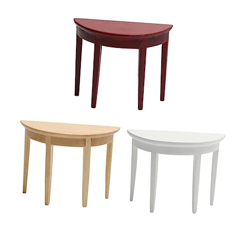 KOMBIUDA Miniatur-Schreibtisch 3-teiliges Mini-hausmöbel-Set Halbrunder Tisch Für Jungen Und Mädchen Spielzeugzimmer-Box KOMBIUDA Miniatur-Schreibtisch 3-teiliges Mini-hausmöbel-Set Halbrunder Tisch Für Jungen Und Mädchen Spielzeugzimmer-Box von KOMBIUDA