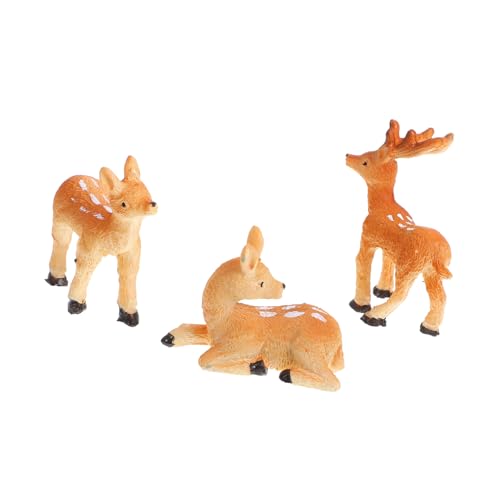 KOMBIUDA 3st Mikrolandschaftstiere Geweih-Cupcake-Topper Falsches Rentier Hirsch Kuchen Topper Hirschgartendekoration Waldtierfiguren Elch Figur Rehkitz-Statue Miniatur-Rentier Harz Orange KOMBIUDA 3st Mikrolandschaftstiere Geweih-Cupcake-Topper Falsches Rentier Hirsch Kuchen Topper Hirschgartendekoration Waldtierfiguren Elch Figur Rehkitz-Statue Miniatur-Rentier Harz Orange von KOMBIUDA