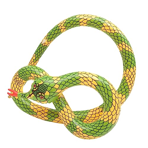 KOMBIUDA 3st Schlangen-Ballon-Spielzeug Ausgestopfte Regenwaldschlangen Simulationsschlangenspielzeug Große Schlange Schlangen in Die Luft Jagen Aufblasbare Poolschlange Gold PVC von KOMBIUDA