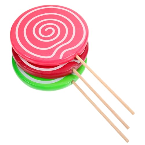KOMBIUDA 3st Simulation Lutscher Weihnachtsbonbonverzierung Simulation Süßigkeiten Riesige Große Süßigkeiten-Ornamente Gefälschte Lollipop-Modelle Kind Gefälschtes Essen Lebensmittel Schaum von KOMBIUDA