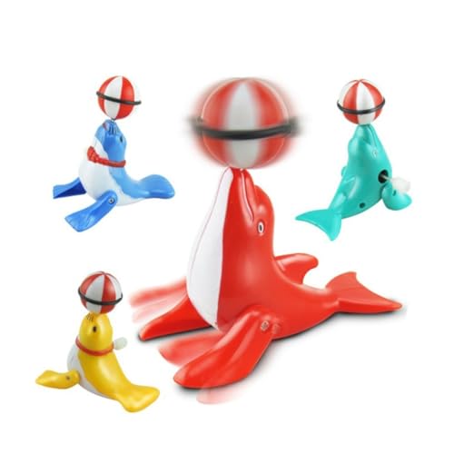 KOMBIUDA Spielzeug Für Kleinkinder 3st Delfinspielzeug Spielzeuge Spielzeug Zum Aufziehen Wickelspielzeug Lernspielzeug Tierspielzeug Puzzle Kopf Den Ball Kind Kinderspielzeug von KOMBIUDA