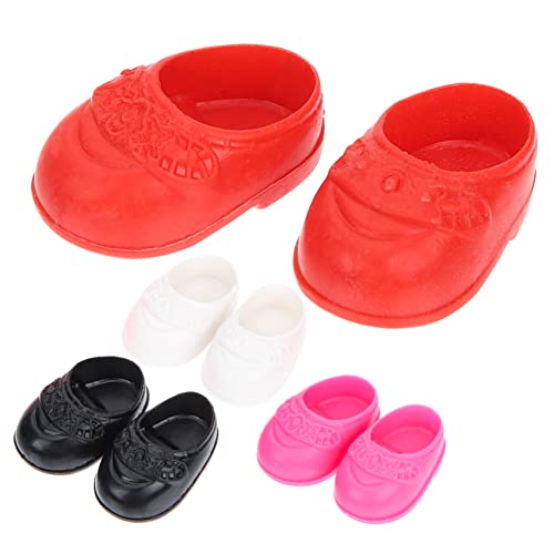 KOMBIUDA 4 Paare Flache Schuhe kinderspielzeug Puppenkleidung Miniatur-Puppenhauszubehör puppenhaus Puppen winzige Schuhe Mini-Hausschuhe-Ornamente Plastik KOMBIUDA 4 Paare Flache Schuhe kinderspielzeug Puppenkleidung Miniatur-Puppenhauszubehör puppenhaus Puppen winzige Schuhe Mini-Hausschuhe-Ornamente Plastik von KOMBIUDA