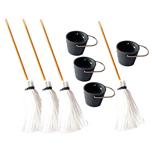 KOMBIUDA 4 Sätze Eimer-Mop-Modell Micro Habits funnytoys Kreatives Interessantes DIY blinken Mini künstlich gefälscht Eimer-Modell kleines Hauszubehör Eisen KOMBIUDA 4 Sätze Eimer-Mop-Modell Micro Habits funnytoys Kreatives Interessantes DIY blinken Mini künstlich gefälscht Eimer-Modell kleines Hauszubehör Eisen von KOMBIUDA