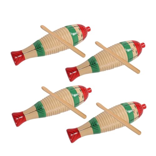 KOMBIUDA 4 Sätze Fischspielzeug aus Holz Rhythmus Instrument für Schlaginstrument Musikspielzeug für Musikinstrumente Percussion Instrumente Kinderinstrumente KOMBIUDA 4 Sätze Fischspielzeug aus Holz Rhythmus Instrument für Schlaginstrument Musikspielzeug für Musikinstrumente Percussion Instrumente Kinderinstrumente von KOMBIUDA