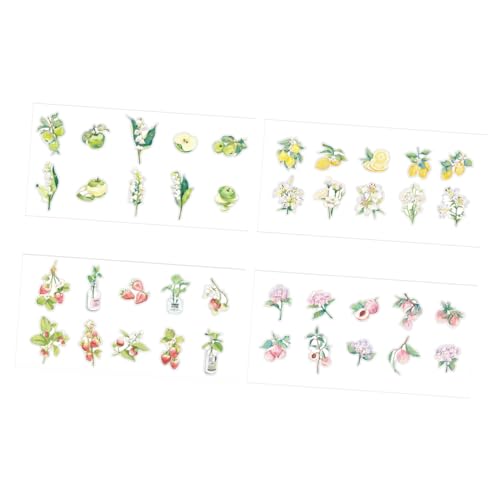 KOMBIUDA 4sätze Pet Aufkleber Für Hand Account Pflanzliche Und Dekoration Für Scrapbooking Fotoalben Und Kreative Bastelprojekte Selbstklebend Hochwertige Verarbeitung Vielseitig KOMBIUDA 4sätze Pet Aufkleber Für Hand Account Pflanzliche Und Dekoration Für Scrapbooking Fotoalben Und Kreative Bastelprojekte Selbstklebend Hochwertige Verarbeitung Vielseitig von KOMBIUDA