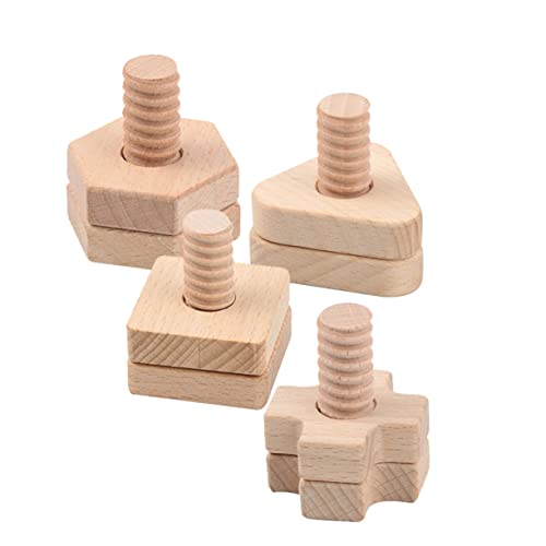 KOMBIUDA 4 Sätze Schraube Gepaarte Bausteine Rätsel Für Kleinkinder Für Kleinkinder Kinderspielzeug Kleinkind-Puzzle Holzschraubenspielzeug Schraubenspielzeug Birke KOMBIUDA 4 Sätze Schraube Gepaarte Bausteine Rätsel Für Kleinkinder Für Kleinkinder Kinderspielzeug Kleinkind-Puzzle Holzschraubenspielzeug Schraubenspielzeug Birke von KOMBIUDA