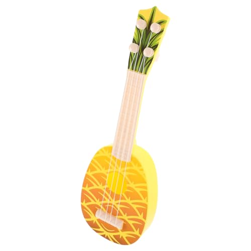 KOMBIUDA 4 Saiten Ukulele Saiten Mini Musikinstrument mit Ananasdesign Lernspielzeug für Kleinkinder Musikalischen und Spielentwicklung KOMBIUDA 4 Saiten Ukulele Saiten Mini Musikinstrument mit Ananasdesign Lernspielzeug für Kleinkinder Musikalischen und Spielentwicklung von KOMBIUDA