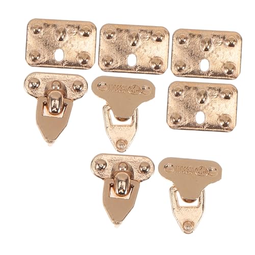 KOMBIUDA 4 Sätze Miniatur-kofferverschlüsse Metallbox-fußverschlüsse DIY-puppenhaus-Hardware-schlösser Winzige Gepäckverschlüsse Für Mini-koffermodelle Puppen Schmuck-Reise-Organizer KOMBIUDA 4 Sätze Miniatur-kofferverschlüsse Metallbox-fußverschlüsse DIY-puppenhaus-Hardware-schlösser Winzige Gepäckverschlüsse Für Mini-koffermodelle Puppen Schmuck-Reise-Organizer von KOMBIUDA