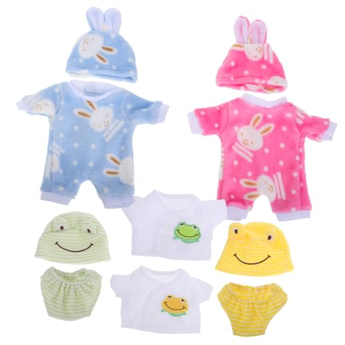 KOMBIUDA 12 Zoll Amerikanisches Puppenset Süßes Puppenkleidungsset für Babypuppen Reborn-Puppenkleidungs-Outfits Niedliche Reborn-Babypuppen-Tierkostüme von KOMBIUDA