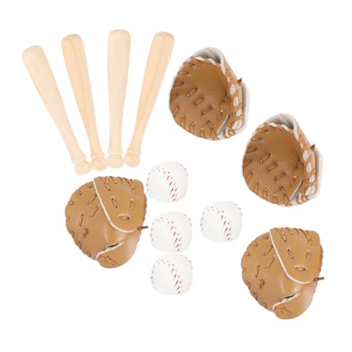KOMBIUDA 4 Sets Puppenhaus Baseball Mini Baseballschläger Miniaturen Zum Basteln Miniatur Baseballs Sport Partygeschenke Baseball Mini Dekorationen Mini Dekoration Khaki KOMBIUDA 4 Sets Puppenhaus Baseball Mini Baseballschläger Miniaturen Zum Basteln Miniatur Baseballs Sport Partygeschenke Baseball Mini Dekorationen Mini Dekoration Khaki von KOMBIUDA