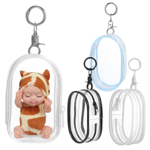 KOMBIUDA 4 Stück Blindbox-Babytasche durchsichtige Schlüsselanhängertasche Puppenständer Displayhalter Figur plastikbeutel plastiktasche Werkzeug Koffer Puppenaufbewahrungshalter Münzbeutel KOMBIUDA 4 Stück Blindbox-Babytasche durchsichtige Schlüsselanhängertasche Puppenständer Displayhalter Figur plastikbeutel plastiktasche Werkzeug Koffer Puppenaufbewahrungshalter Münzbeutel von KOMBIUDA