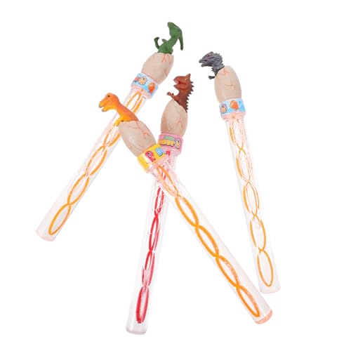 KOMBIUDA 4 Stück Cartoon Seifenblasenstäbe für Blasenspielzeuge für Garten Strand und Partys für Sommeraktivitäten und Outdoor Spaß von KOMBIUDA