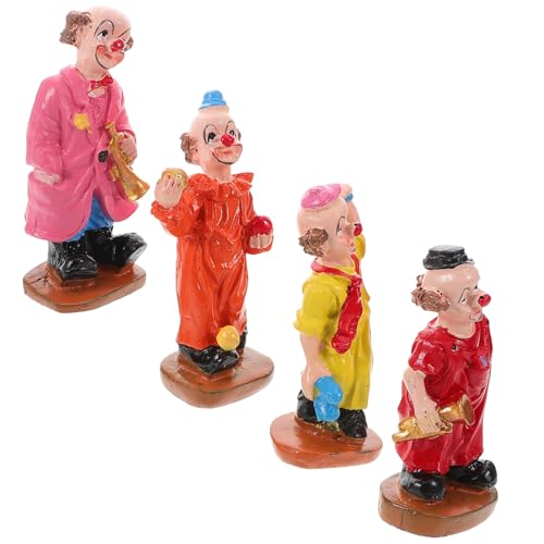 KOMBIUDA 4 Stück Clown-Ornamente Garten-landschafts-Clown Cartoon-Clown Clown- Clownfigur Miniatur Lustige Clownpuppe Miniatur Bonsai-Figuren Mini-Puppen Sandkasten-miniaturen Harz KOMBIUDA 4 Stück Clown-Ornamente Garten-landschafts-Clown Cartoon-Clown Clown- Clownfigur Miniatur Lustige Clownpuppe Miniatur Bonsai-Figuren Mini-Puppen Sandkasten-miniaturen Harz von KOMBIUDA