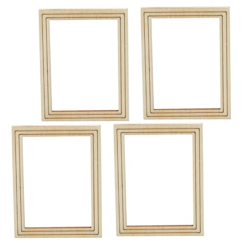 KOMBIUDA 4 Stück DIY-Billet-Foto Rahmen Miniatur Kabine kleine bilderrahmen Kleiner bilderrahmen bastelmaterial holzbilderrahmen Mini- -Bilderrahmen Bilderrahmen aus Holz hölzern KOMBIUDA 4 Stück DIY-Billet-Foto Rahmen Miniatur Kabine kleine bilderrahmen Kleiner bilderrahmen bastelmaterial holzbilderrahmen Mini- -Bilderrahmen Bilderrahmen aus Holz hölzern von KOMBIUDA