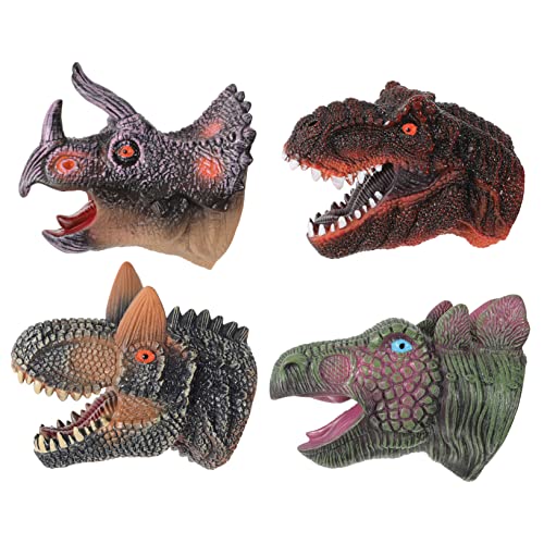 KOMBIUDA 4 Stück Dinosaurier-handpuppe Handpuppenspielzeug Für Handpuppe Tierpuppen Puppen Mit Beweglichem Mund Handpuppe Für Interaktives Marionette Vinyl KOMBIUDA 4 Stück Dinosaurier-handpuppe Handpuppenspielzeug Für Handpuppe Tierpuppen Puppen Mit Beweglichem Mund Handpuppe Für Interaktives Marionette Vinyl von KOMBIUDA