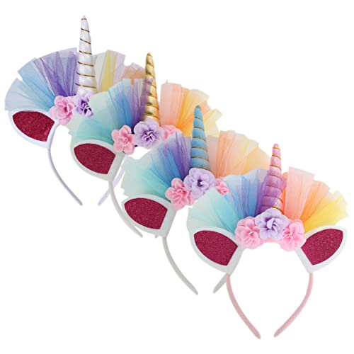 KOMBIUDA 4 Stück Einhorn Stirnband Gastgeschenke Kopfbedeckung Haarreifen Geburtstagsdekorationen Teenager Topper Kinderkostüm Füller Aufblasbare Aufkleber Partykostüm KOMBIUDA 4 Stück Einhorn Stirnband Gastgeschenke Kopfbedeckung Haarreifen Geburtstagsdekorationen Teenager Topper Kinderkostüm Füller Aufblasbare Aufkleber Partykostüm von KOMBIUDA