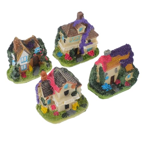 KOMBIUDA 4 Stück Einzigartige Hausförmige Modell-blumentopf-Ornamente, Schicke Figuren- KOMBIUDA 4 Stück Einzigartige Hausförmige Modell-blumentopf-Ornamente, Schicke Figuren- von KOMBIUDA