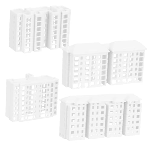 KOMBIUDA 4 Stück Gebäudemodellornamente plastikenten caakg scheibengardinen Miniaturstadt unbemaltes winziges Miniaturen zum Basteln Zubehör für die Landschaftsgestaltung Weiß KOMBIUDA 4 Stück Gebäudemodellornamente plastikenten caakg scheibengardinen Miniaturstadt unbemaltes winziges Miniaturen zum Basteln Zubehör für die Landschaftsgestaltung Weiß von KOMBIUDA