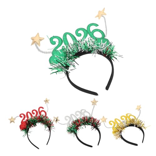 KOMBIUDA 4 Stück Glitzernde Haaraccessoires für Frauen Festliche Dekoration für Silvesterfeiern Vielseitig für Partys und Fotos KOMBIUDA 4 Stück Glitzernde Haaraccessoires für Frauen Festliche Dekoration für Silvesterfeiern Vielseitig für Partys und Fotos von KOMBIUDA