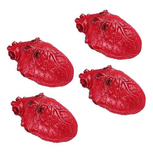 KOMBIUDA 4 Stück Realistische Blutige Herzmodelle Gruselige Herz-Requisiten Für Halloween-Partys Vinyl-herzdekor Simulierte Halloween-Herzen KOMBIUDA 4 Stück Realistische Blutige Herzmodelle Gruselige Herz-Requisiten Für Halloween-Partys Vinyl-herzdekor Simulierte Halloween-Herzen von KOMBIUDA