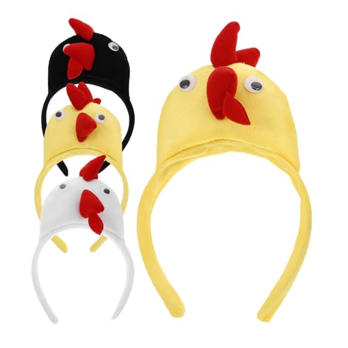 KOMBIUDA 4-teiliges Hühner-stirnband-set Hahn Tier-cosplay-hut Für Halloween Dschungel-party Für Erwachsene Jungen Und Mädchen KOMBIUDA 4-teiliges Hühner-stirnband-set Hahn Tier-cosplay-hut Für Halloween Dschungel-party Für Erwachsene Jungen Und Mädchen von KOMBIUDA