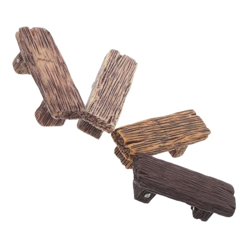 KOMBIUDA Miniatur-Retro-stühle-Set 4-teiliges Harz-hocker- Puppenhaus-möbelzubehör Harz-landschaftsornament Bank Im Vintage-Stil von KOMBIUDA