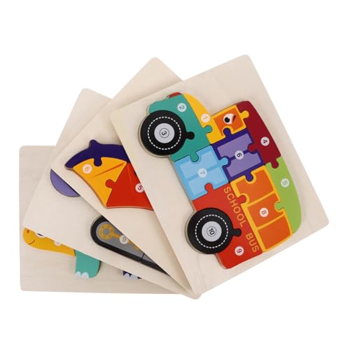 KOMBIUDA 4 Stück Holzpuzzle für Teiliges mit Dinosaurier LKW Bagger und Pterodaktylus Kreatives Lernspielzeug für Jungen und Mädchen Fördert Vorstellungskraft und Motorik KOMBIUDA 4 Stück Holzpuzzle für Teiliges mit Dinosaurier LKW Bagger und Pterodaktylus Kreatives Lernspielzeug für Jungen und Mädchen Fördert Vorstellungskraft und Motorik von KOMBIUDA